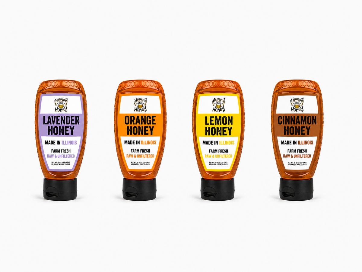 Heaven's Honey Variety Pack | Lavender, Orange, Lemon & Cinnamon