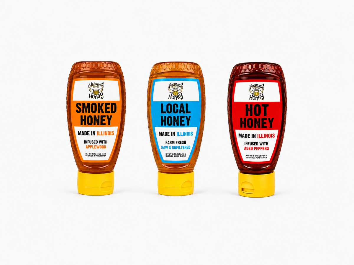 新品未使用CVTVLIST HONEY GANG Local Illinois Honey Gift Pack | Raw and Unfiltered Honey