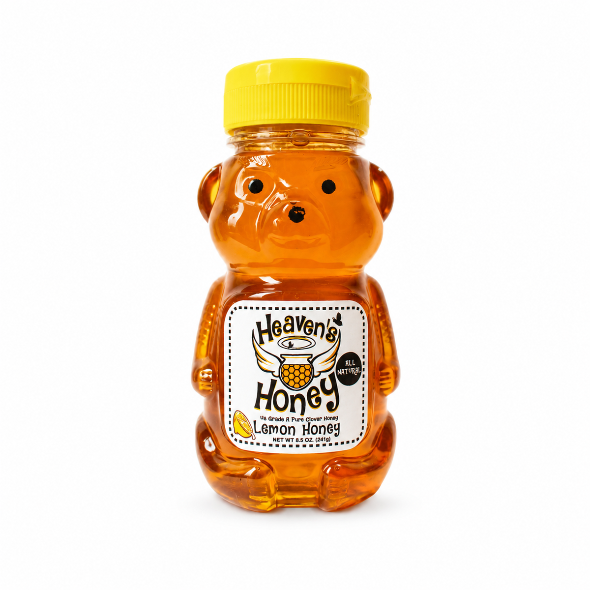 Lemon Flavored Honey | Bear Bottle | Raw and Unfiltered Honey