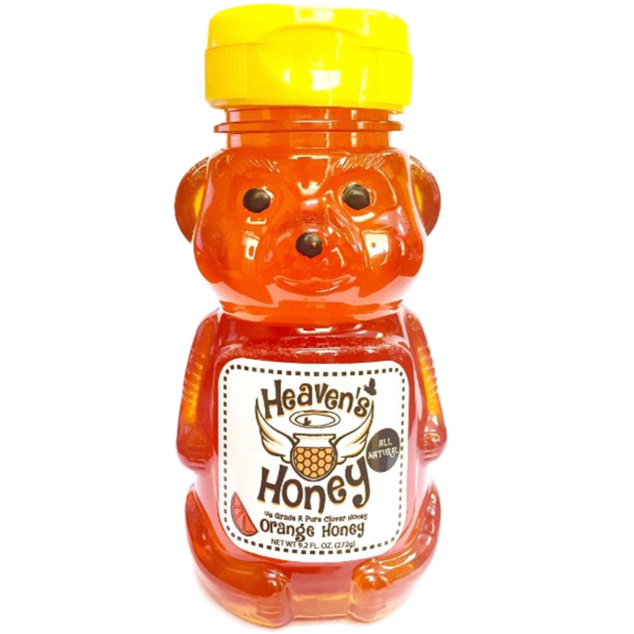 Orange Honey | Bear Bottle | Raw and Unfiltered Honey – Heaven's