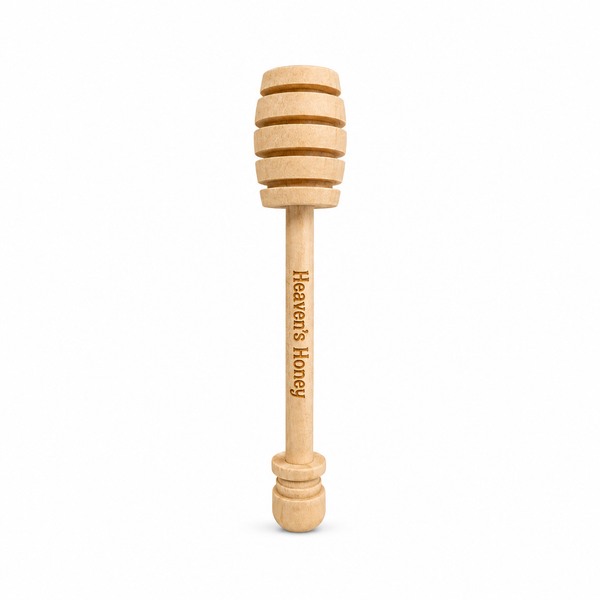 Heaven's Honey Engraved wooden honey dipper