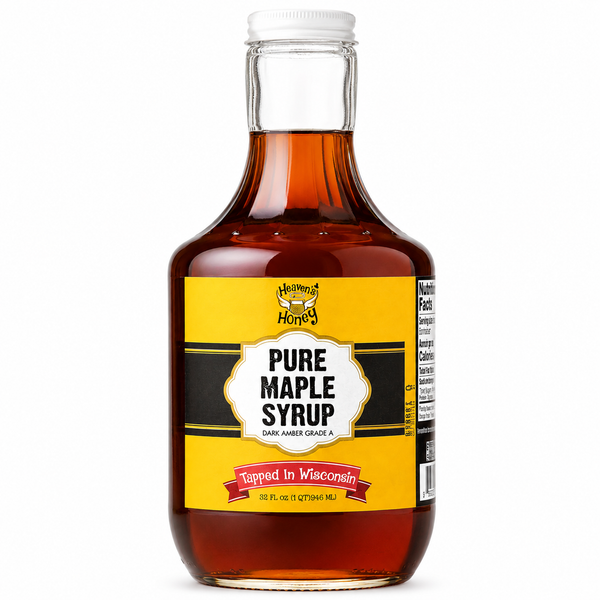 Pure Maple Syrup 32 oz- Freshly Tapped Wisconsin