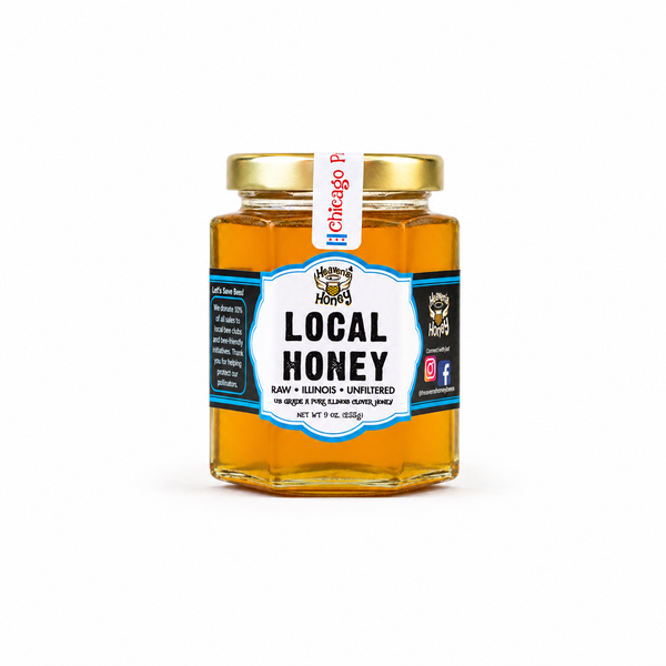 Local Chicago Honey - Raw and Unfiltered 9 OZ