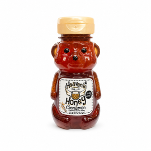 Cinnamon Flavored Honey | Bear Bottle | Raw and Unfiltered Honey