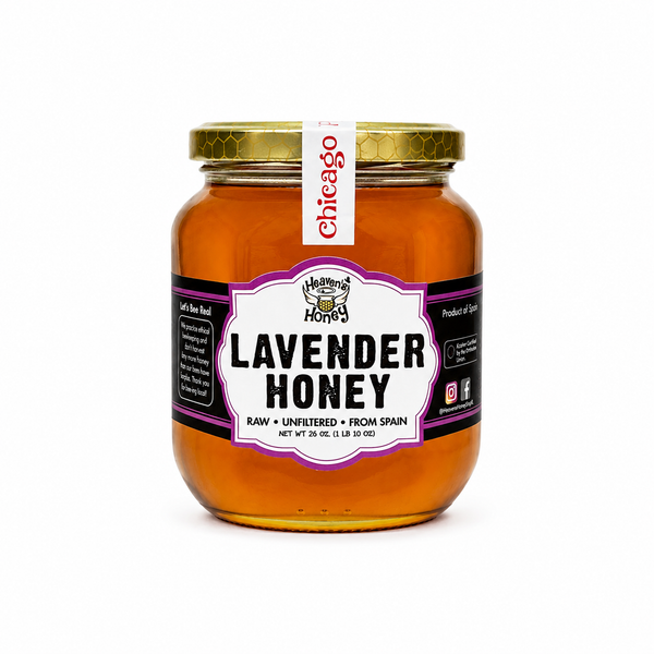 Pure Lavender Honey | Raw and Unfiltered 1 LB 10 OZ