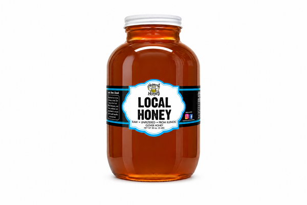 Local Chicago Honey - Raw and Unfiltered 5 LB + Free Honey Dipper