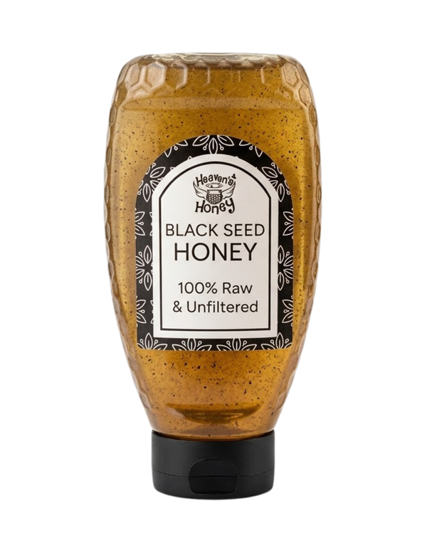 Black Seed Raw Honey - Squeeze Bottle 1LB